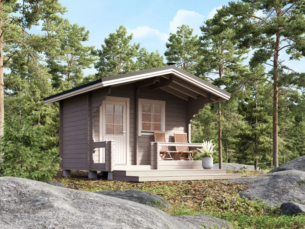 Suvi-Sauna on ajaton perinteinen pihasauna harjakatolla, joka sopii muotoilunsa puolestaan niin kotiin ulkosaunaksi kuin mökkisaunaksi. Pystytä itse tai tilaa löylyvalmis pihasauna.